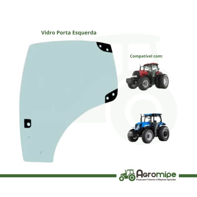Vidro Cabine (porta Esquerda) - Case/new Holland - 87560786 - Imagem 2